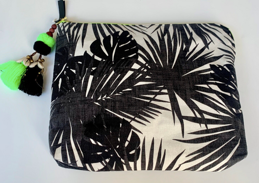 Aloha Zip Neon Clutch