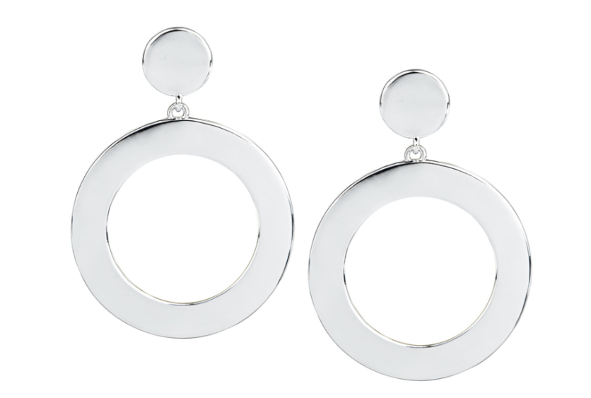 Coco Open Disc Drop Earring