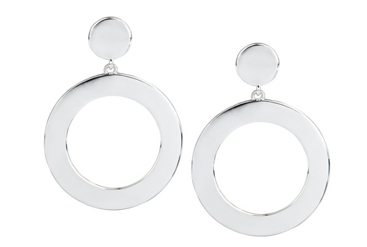 Coco Open Disc Drop Earring