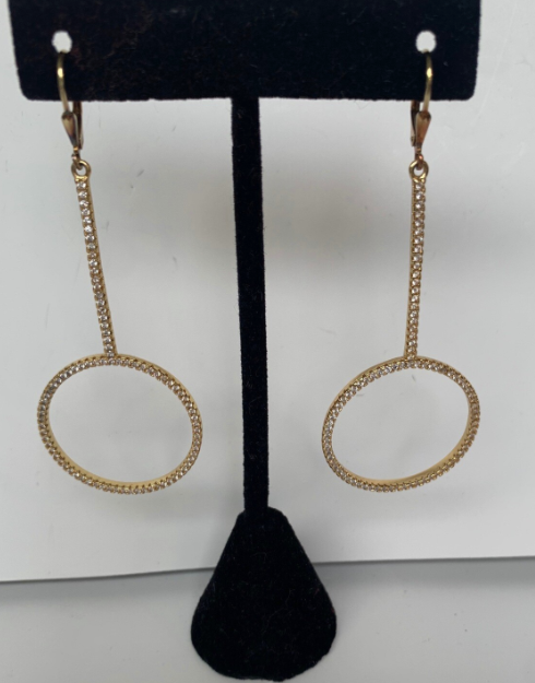 Drop Circle Earring