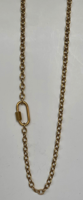 Gold Filled Round Chain with Charm Clasp