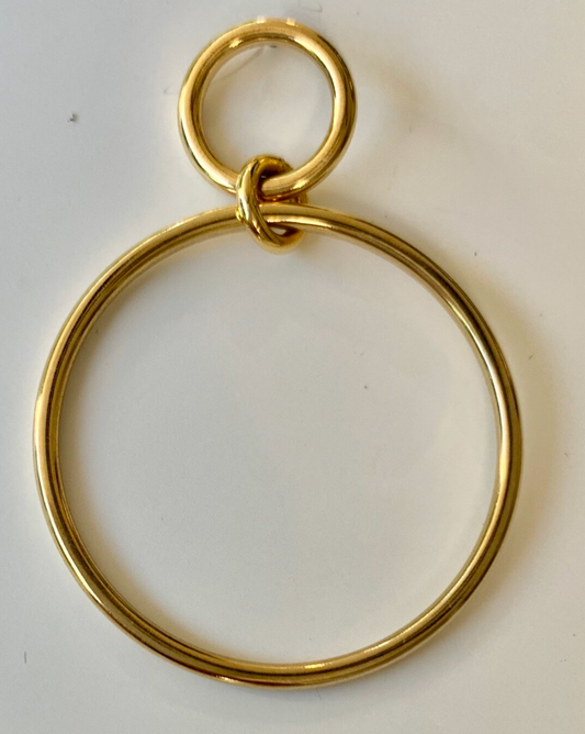 High Polished Gold Double Hoop Earrings