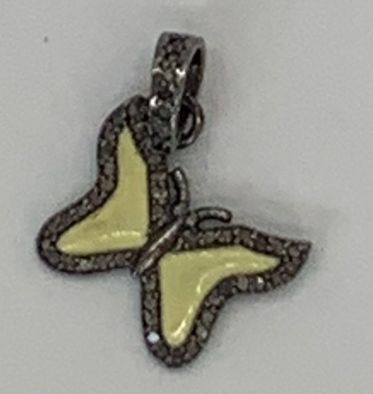 Micro Enamel Butterfly Charm