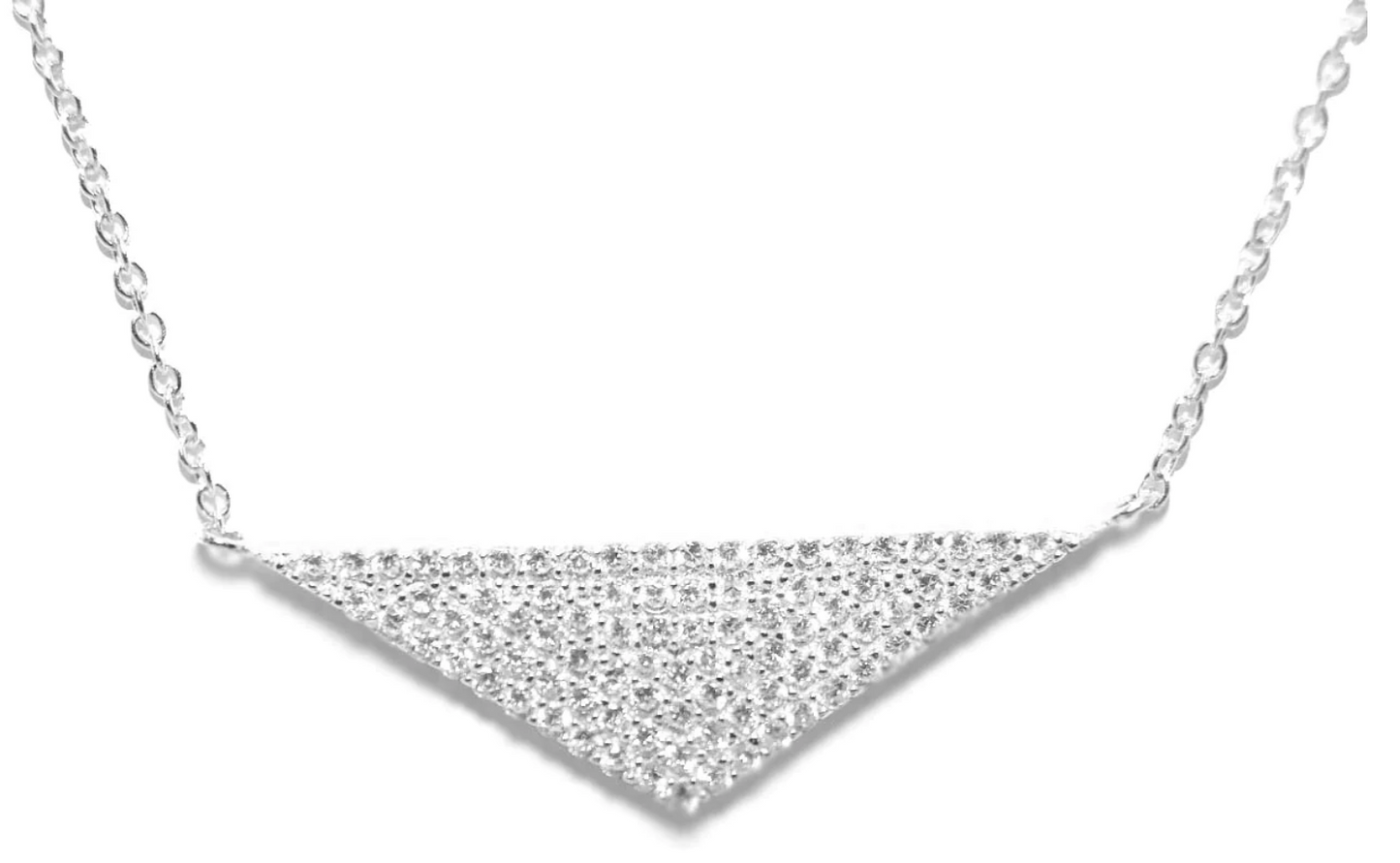 CZ Triangle Necklac